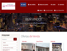 Tablet Screenshot of novocontinente.com.br